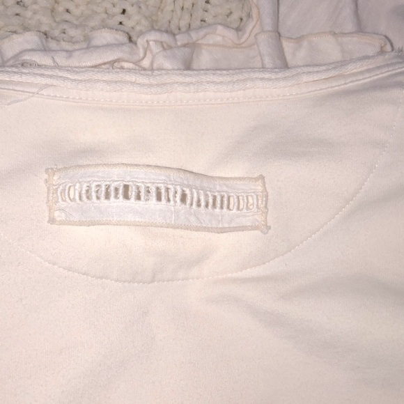 Neon Buddha size small cream boho ruffle top - Picture 6 of 7